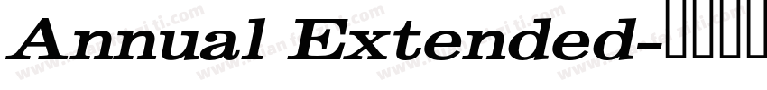 Annual Extended字体转换
